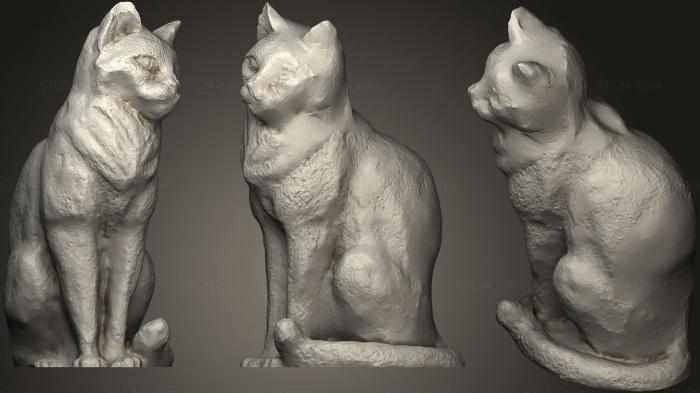 Animal figurines (canned Cat, STKJ_0796) 3D models for cnc